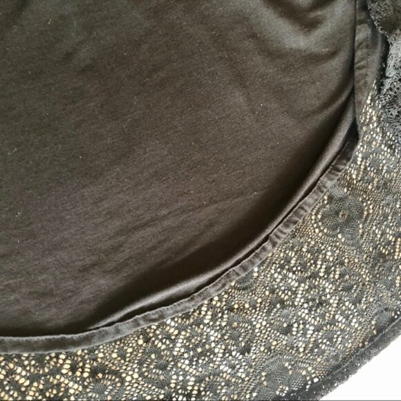 Anthropologie Dress Black Smocked Crochet Full Skirt Leifnotes Brand size Small - Picture 13 of 14